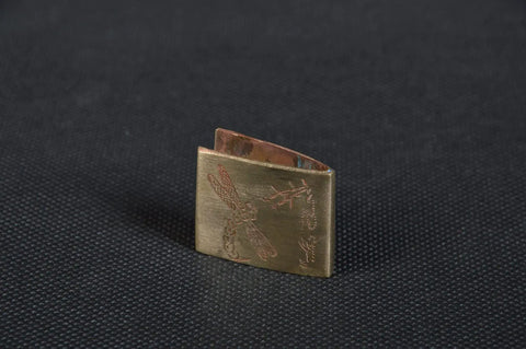 Dope Brass Habaki Collar Clip For Katana And Sword Blade, Keeps Tsuba Locked In Place And Scabbard Fit Tight, front view