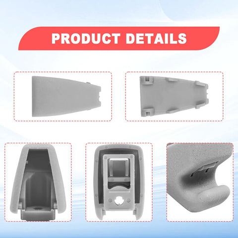 2 Pack Interior Sun Visor Clips For Chevy Tahoe Silverado 1500 GMC Yukon Sierra 1500 Replacement Sun Visor Retainer Clips Gray