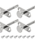 Heavy Duty Steel Plunger Latches 65 X 65 Mm Spring Loaded Cabinet Drawer Locks With Mounting Screws, 4 pack of latches with screws included.