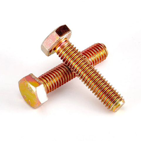 M8 x 50mm Beefy Heavy Duty Hex Bolts 8.8 Grade Alloy Steel Galvanized Finish Fully Threaded Metric Bolts 13mm Across Flats
