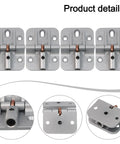 180 Degree Locking Hinges For Folding Tables And Cabinets Zinc Alloy Bi Fold Door Hinges Adjustable 4 Pack Silver Finish