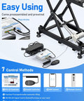 Front view: DIHOOL electric scissor lift table, 440 lb capacity, 8.07–26.97 in height, remote control