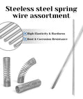 25 Pieces 0.8mm Stainless Steel Piano Wire Spring Wire 40 Cm Straight Full Hard For DIY Crafts Model Car Helicopter Airplane Projects
