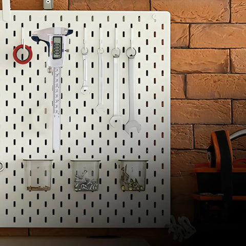 Heavy Duty Wall Mount for 6 Inch Digital Vernier and Dial Calipers, keeping tools neat, safe, and ready on pegboard wall
