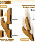 Comparison of upgraded and original brackets from Two Pack Dope Sword Wall Mount Holder Kit For Katana Display