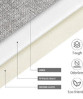 Material layers of Foldable Closet Organizer Bins For Clothes, Reinforced Handle, Thick Fabric Storage With Built In PP, Stackable