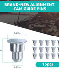 15 Pcs Camber Alignment Pin Set For Chevy Silverado Tahoe Suburban Avalanche Yukon Escalade GMC Sierra Savana Hummer H2 H3 Cam Guide Pins Replacement Kit