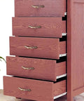Wooden dresser with drawers extended using Full Extension Drawer Slides Set For Desks And Furniture, 1 Pair, Smooth and Quiet Operation