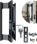 Sliding Glass Door Handle Set With Lock For Patio Doors Easy To Install Replacement For Damaged Hardware Exterior Lock