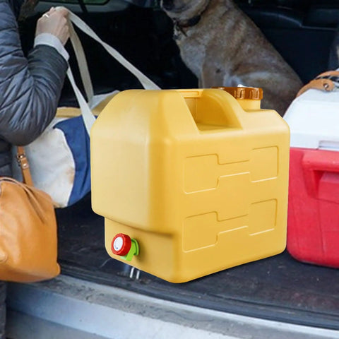 20L Water Storage Container With Spigot For Easy Pouring No Leaks HDPE Tank in car trunk for camping use