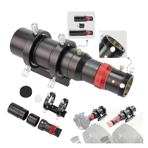 1.25 Inch 50mm Dual Speed Focusing Guide Scope For Auto Guiding Cameras And Multi Use Telescope Finder in astronomy kit