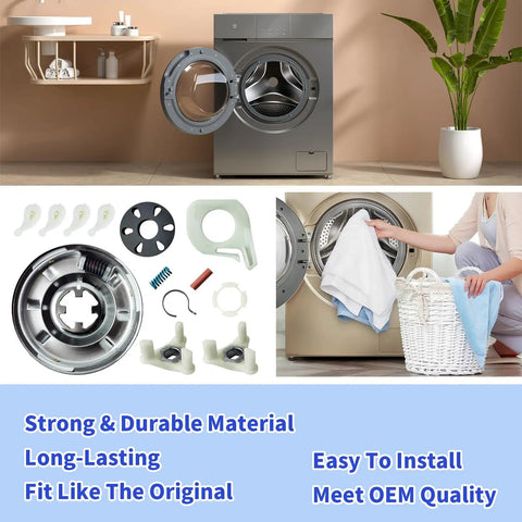 Upgraded Washer Clutch Kit With Motor Coupling And Four Agitator Dogs Replacement For Top Load Washers To Fix Agitation And Spin Problems Like A Pro Easy Install Durable OEM Style Parts in washer repair kit parts