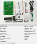 Beginner Friendly Soldering Practice Kit With DS18B20 Temperature Sensor Module For DIY Electronics Projects 0-99 C (32-210 F), showing components layout and PCB.