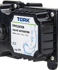 TORK TPE24VA valve actuator, 24V, black housing; side view