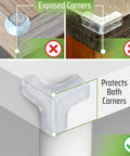 Clear Corner Protectors For Furniture 12 Pack With T Shape Edge Guards Baby Proof Cushions Silicone 30 Mm on desk edge