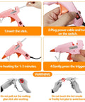 Step-by-step instructions using Eight Piece Mini Hot Glue Gun Kit For Crafts And DIY Projects Multicolor 20 Watt Glue Guns
