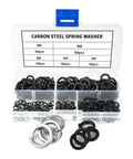 Rectangular Spring Release Lock Washers Sorting Kit with 480 Pieces Stainless Steel and Carbon Steel Assortment Open Box
