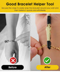 Three Pack Bracelet Clasp Helper Tools Stainless Steel Quick Release Fastening Kit for easy one-handed clasp attachment