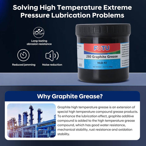 Graphite All Purpose Grease For Auto Boat And Truck Use Ultra Heavy Duty Lithium Lubricant With Extreme Pressure Anti Wear And Rust Inhibitor Multi Function Lubricant For Metal Surfaces 10.5 Oz container
