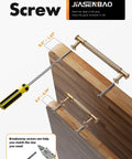 Installation guide for Dope Champagne Bronze Cabinet Pulls 5 Pack 3.75 Inch Center-To-Center Brass Drawer Handles