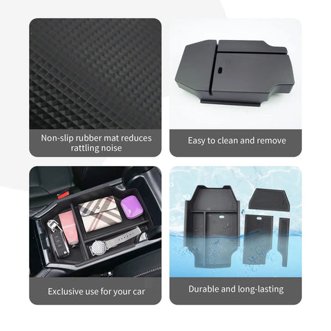 Center Console Organizer Tray For Honda Accord 2023 2024 2025 2026 All Trims Including Hybrid Sport EX L Touring LX EX Armrest Storage In Car Accessory Keeps Cupholders Neat And Tidy featuring non-slip mat and removable tray.