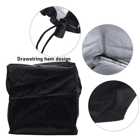 Heavy Duty EV Wall Charger Cover, All Weather Outdoor Charging Enclosure with drawstring hem for secure fit and moisture protection.