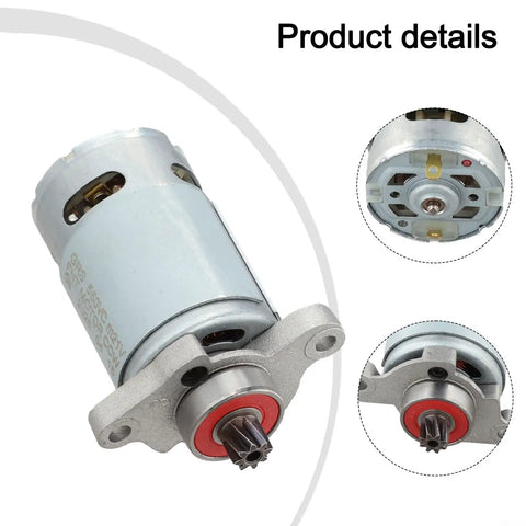 Heavy Duty 21V Reciprocating Saw Motor Replacement Featuring Eight Tooth Gear Drive And Solid Copper Windings detailed view showcasing compact design.