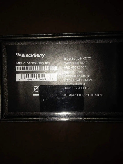 Back of BlackBerry KEY2 Unlocked Android Phone With Physical Keyboard And Speed Switch Smooth Flick Typing Sleek Silver Aluminum Build