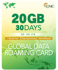 Go To Global Travel Data SIM Card With 20GB High Speed 5G And 4G LTE 30 Day Data Plan Unlimited Data At Reduced Speed 3 In 1 Prepaid Travel SIM For US Europe New Zealand And 44 Global Destinations on card