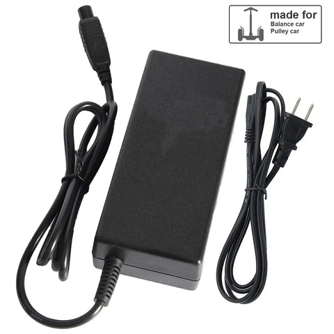 42V 2A 3 Prong Fast Charger Inline Connector For 36V Electric Scooters And Lithium Batteries With 100 240VAC Input Safe Overcurrent And Voltage Protection No Fuss Plug And Play