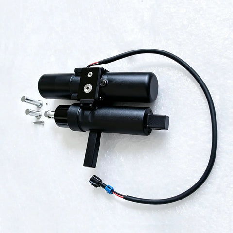 Heavy Duty Plug And Play Linear Actuator Replacing AUC10487 And AUC17282 with mounting hardware, ideal for John Deere Pro Gator use.