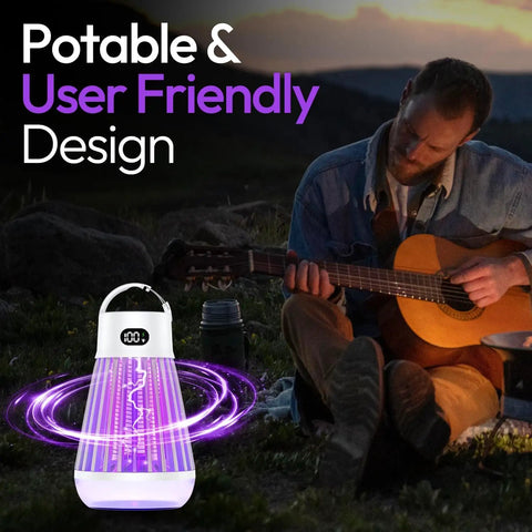 Zapper 2.0 3 Pack Portable Bug Zapper For Indoor And Outdoor Use Cordless Rechargeable Mosquito Zapper with hanging hook
