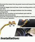 Installation guide for Awesome Heavy Duty Hardware Pack For Cub Cadet Bagger Boot 42 And 46 Inch Mtd Troy Bilt Double Bagging System Leaf Collector Replace 689-00636