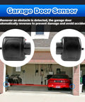 Front view of Garage Door Sensor Beam Kit for Linear Opener LSO50 LDO33 LDO50 Plug And Play No Fuss Durable ABS Construction