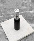 Aluminum Bar End Extender For 15-20mm Ported Handlebars 91x22mm Fits MTBs Road Bikes Folding Bikes Riser Stem Mounting Lights GPS Phone Cameras Matte Black on Marble Tile