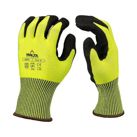 Heavy Duty Industrial Work Gloves With ANSI Cut Level A5 Protection Tough As Nails Grip Touchscreen Compatible OSHA And ANSI Compliant Polyurethane Palm For Maximum Dexterity XLarge Size Pack Of 12