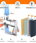 Hot And Cold Bidet Sprayer With Thermal Grip For Toilet Use detail showing leak-proof brass and chrome plated valve