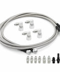 70 Inch Braided 6AN Transmission Cooler Hose Kit For TR6060 C5 C6 AOD 4L60E 4L80E TH350 TH400 700R4 2004R with fittings and adapters