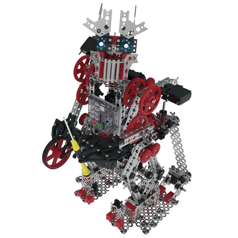 Heavy Duty Kickass Aluminum 120 Degree Robot Gusset, Solid Structural Brackets For STEM Projects on a TETRIX robot model