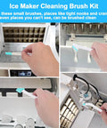 Ice Maker Cleaning Brush Kit For Countertop Machines No Fuss Deep Clean With 2 Extra Long Pipe Cleaners And 8 Small Crevice Brushes