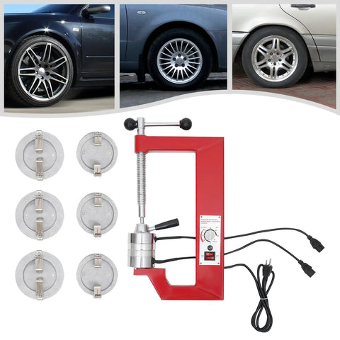 Spot Tire Vulcanizing Kit For Cars And Trucks 110V With 6 Molds, DIY Garage Tire Repair Tool Set, Hot Cure Vulcanizer For Car Tires 140-165 C