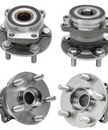 Four Wheel Bearing Hub Assemblies With Five Lug For Subaru Forester 2014 2018 Impreza 2012 2019 Crosstrek 2016 2021 XV Crosstrek 2014 2015 Front And Rear Replacement Kit image showing 4-pack of hub assemblies