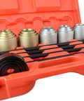 Universal Press And Pull Sleeve Tool Kit For Removing And Installing Bushings And Bearings, 20 Sleeves With Diameters 34–72 Mm Inside.