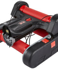Floating Feel Bike Roller Trainer For Indoor Cycling, compact foldable design, magnetic resistance visible.