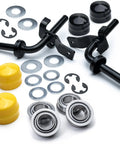 Front Wheel Steering Spindle Rebuild Kit With Bushing To Bearing Conversion For LA D And X Series Garden Tractors, hardware parts