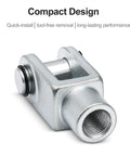 Compact Y Type Foot Mount Flange For SC63 Pneumatic Cylinders 63mm Bore With M16x1.5 Thread Ports, heavy-duty iron
