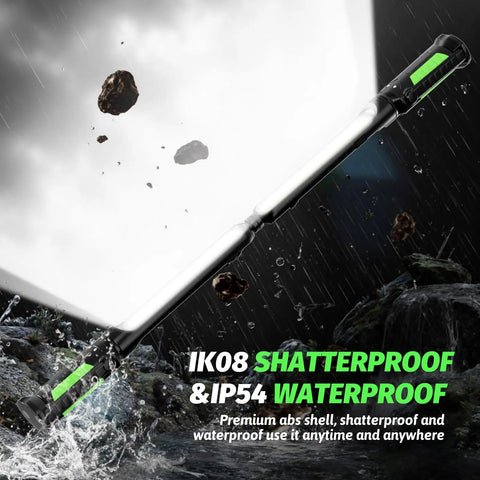Rechargeable Mechanic Light 2-In-1 Magnetic Light Bar With Motion Sensor shown shatterproof and waterproof
