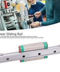 100mm Stainless Steel Linear Guide Rail For CNC And 3D Printers High Load Torsion Miniature Rail System with red and green accents
