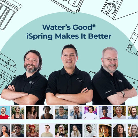 Premium Whole House Water Filter System Knocking Out Lead Chlorine Sediments With Badass 3 Stage Filtration group of smiling people