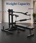 Plate Loaded Upper Body Strength Trainer With Independent Arms Adjustable Backrest And Multi Grip Handles for home gym